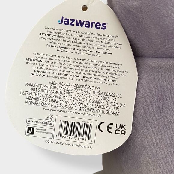 Squishmallows Kellytoy HugMees 10" Bubba the Purple Cow Plush Toy New (e) - Picture 9 of 11